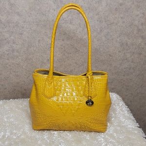 Brahmin embossed  croc tote bag